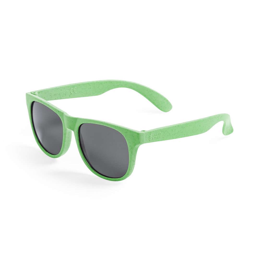 Gafas de sol Mirfat con protección UV400 y montura natural - Verde