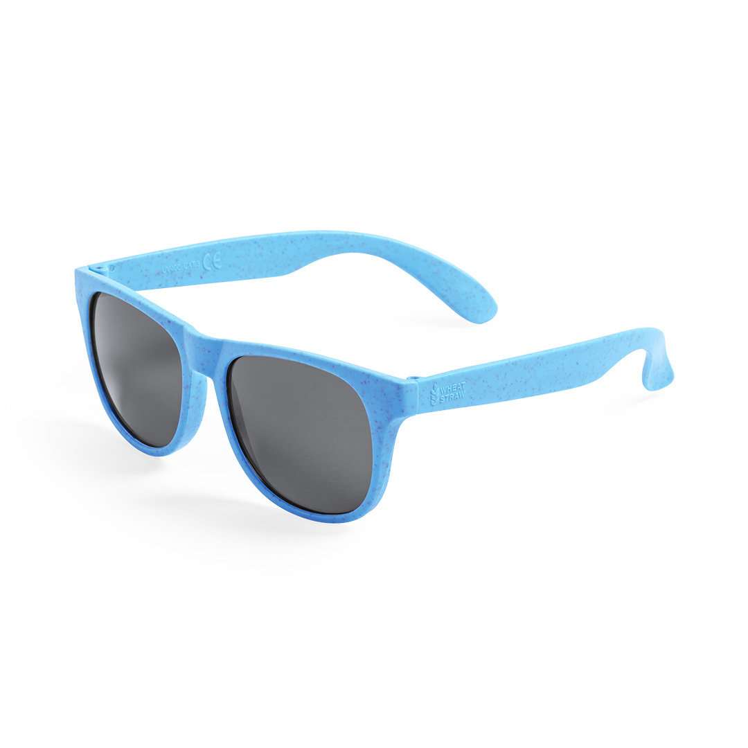 Gafas de sol Mirfat con protección UV400 y montura natural - Azul