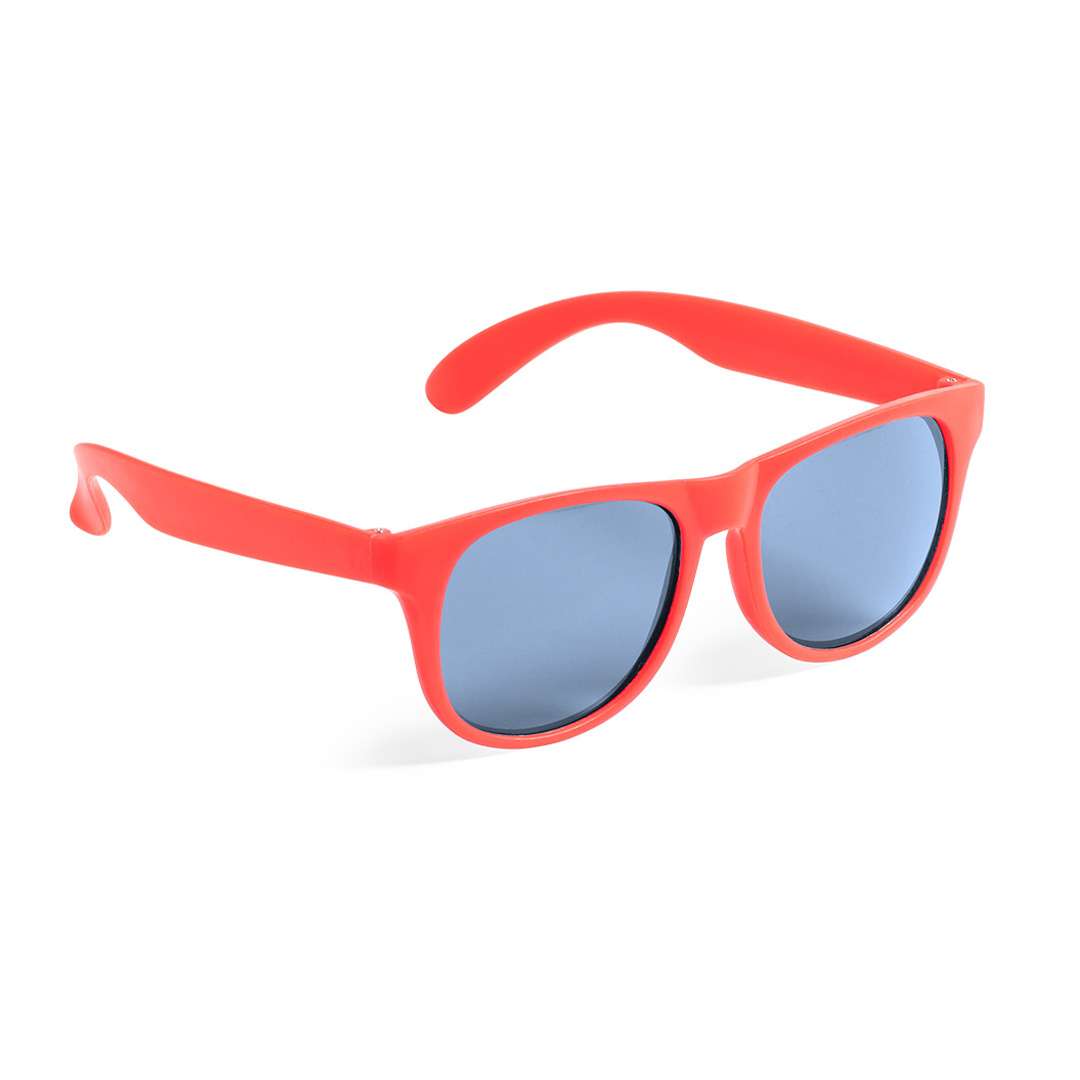 Gafas de sol clásicas Malter con protección UV400 y lente negra - Rojo