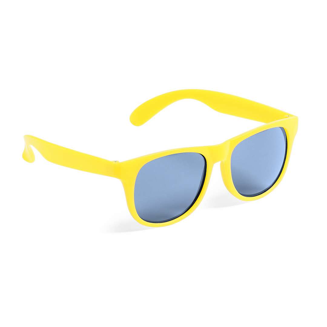 Gafas de sol clásicas Malter con protección UV400 y lente negra - Amarillo