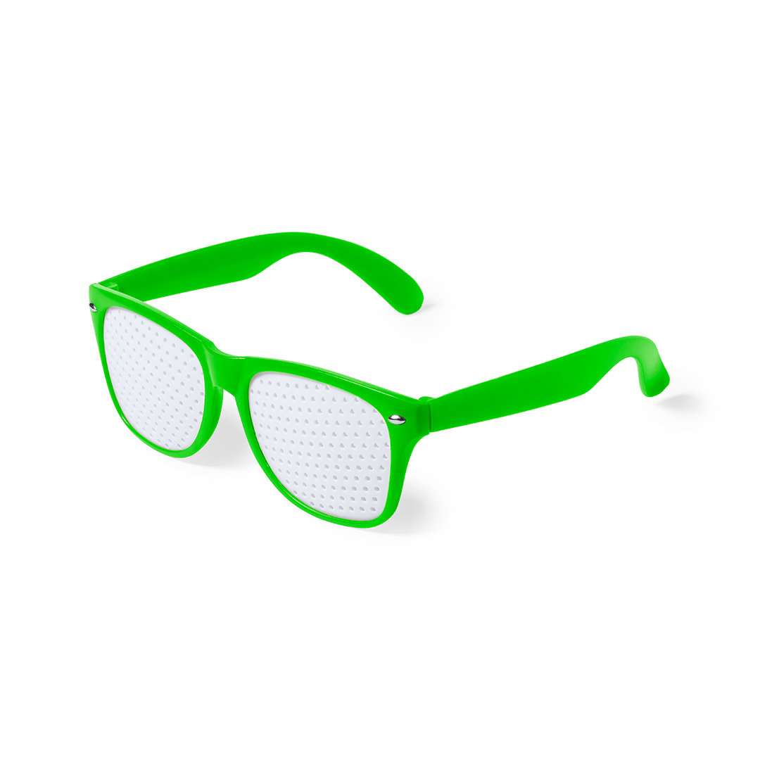 Gafas Zamur con montura colorida y lentes perforadas para marcaje digital - Verde