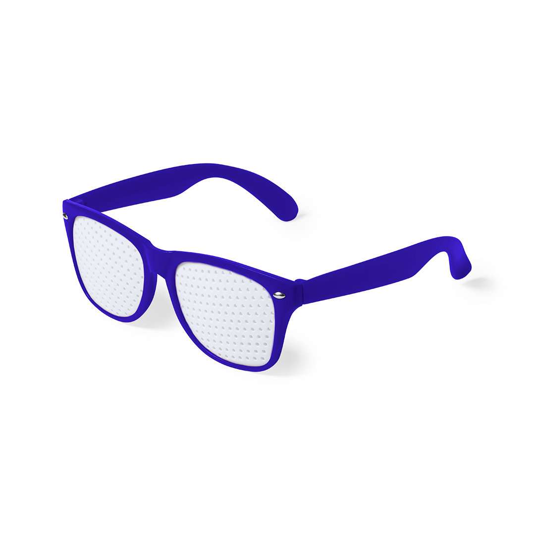 Gafas Zamur con montura colorida y lentes perforadas para marcaje digital - Azul