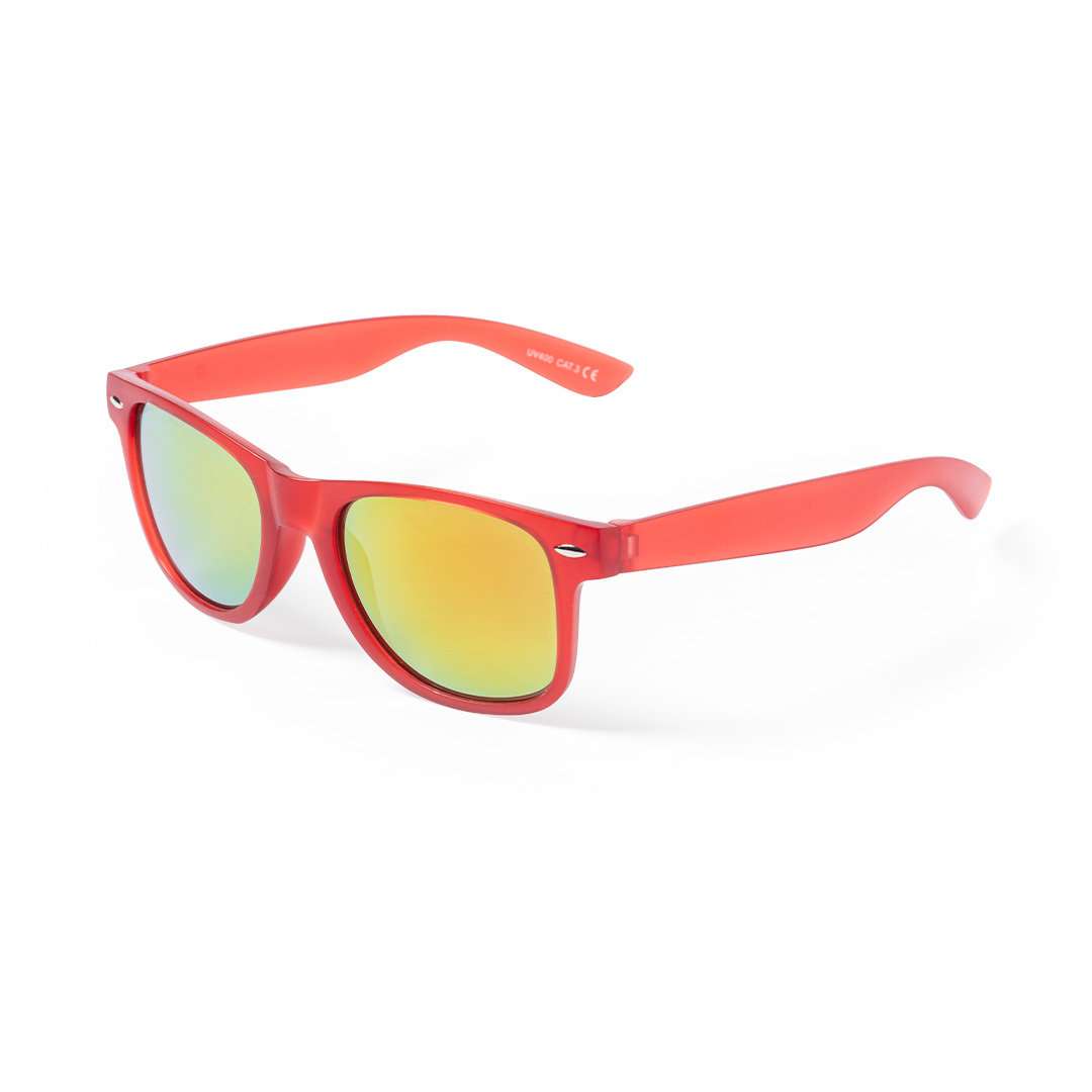 Gafas de sol Nival con protección UV400 y diseño clásico - Rojo