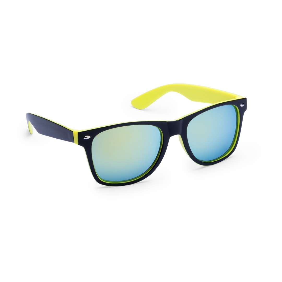 Gafas de sol Gredel con protección UV400 y diseño bicolor elegante - Amarillo