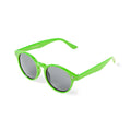 Gafas de sol unisex negras con protección UV400 y diseño circular - Verde
