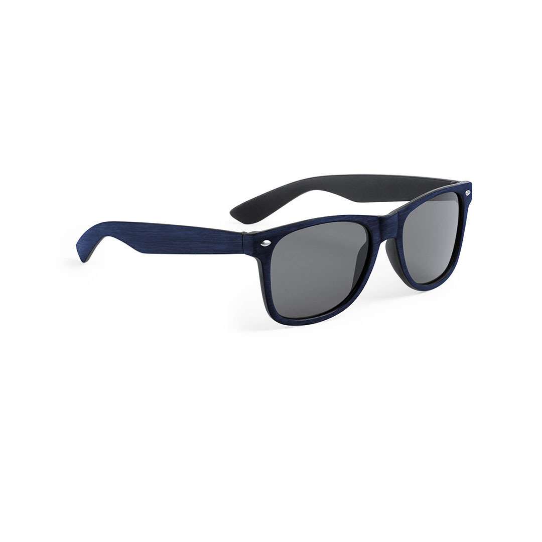 Gafas de sol Leychan con montura efecto madera y lentes ahumadas - Marine