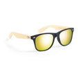 Gafas de sol Mitrox con protección UV400 y montura negra - Amarillo