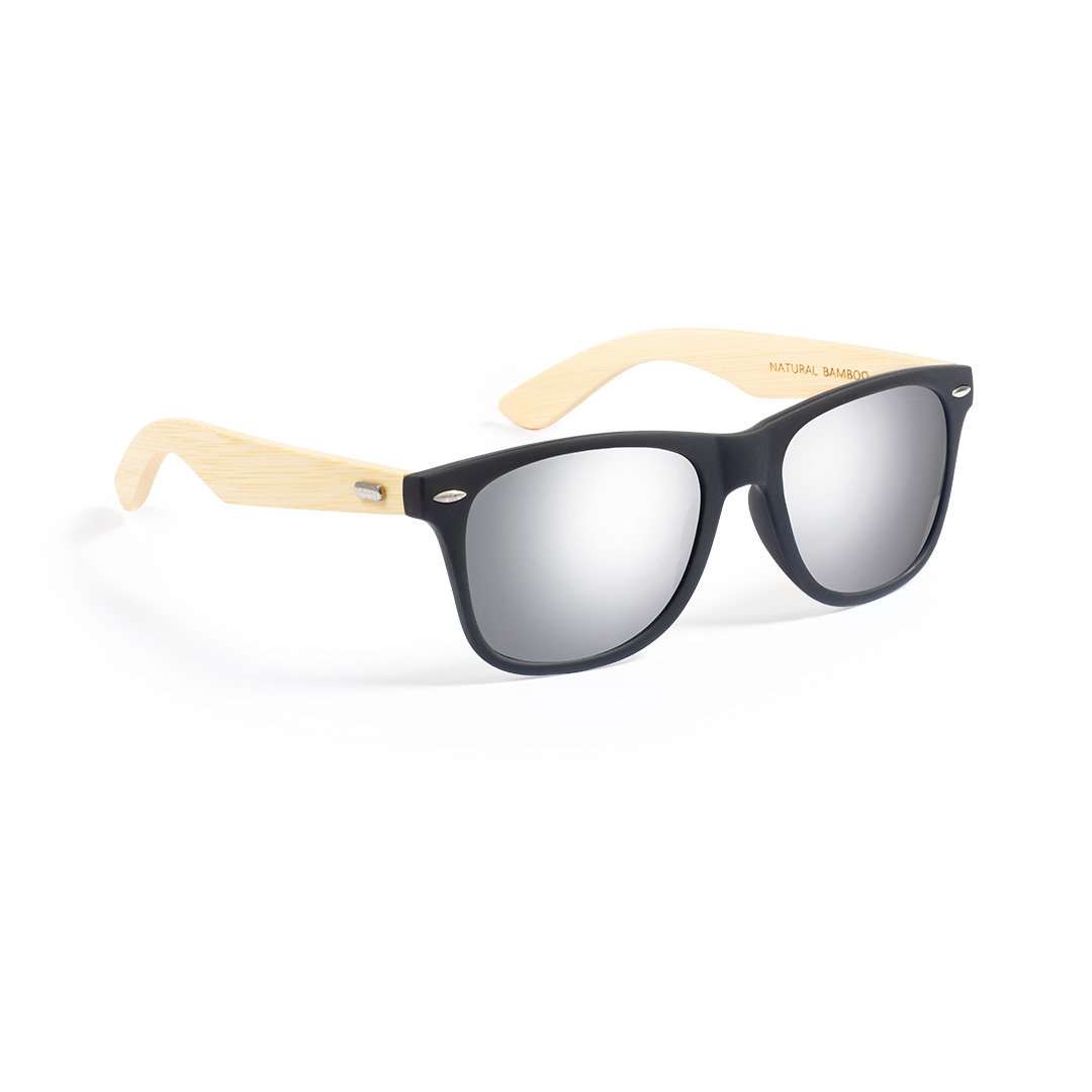 Gafas de sol Mitrox con protección UV400 y montura negra - Gris