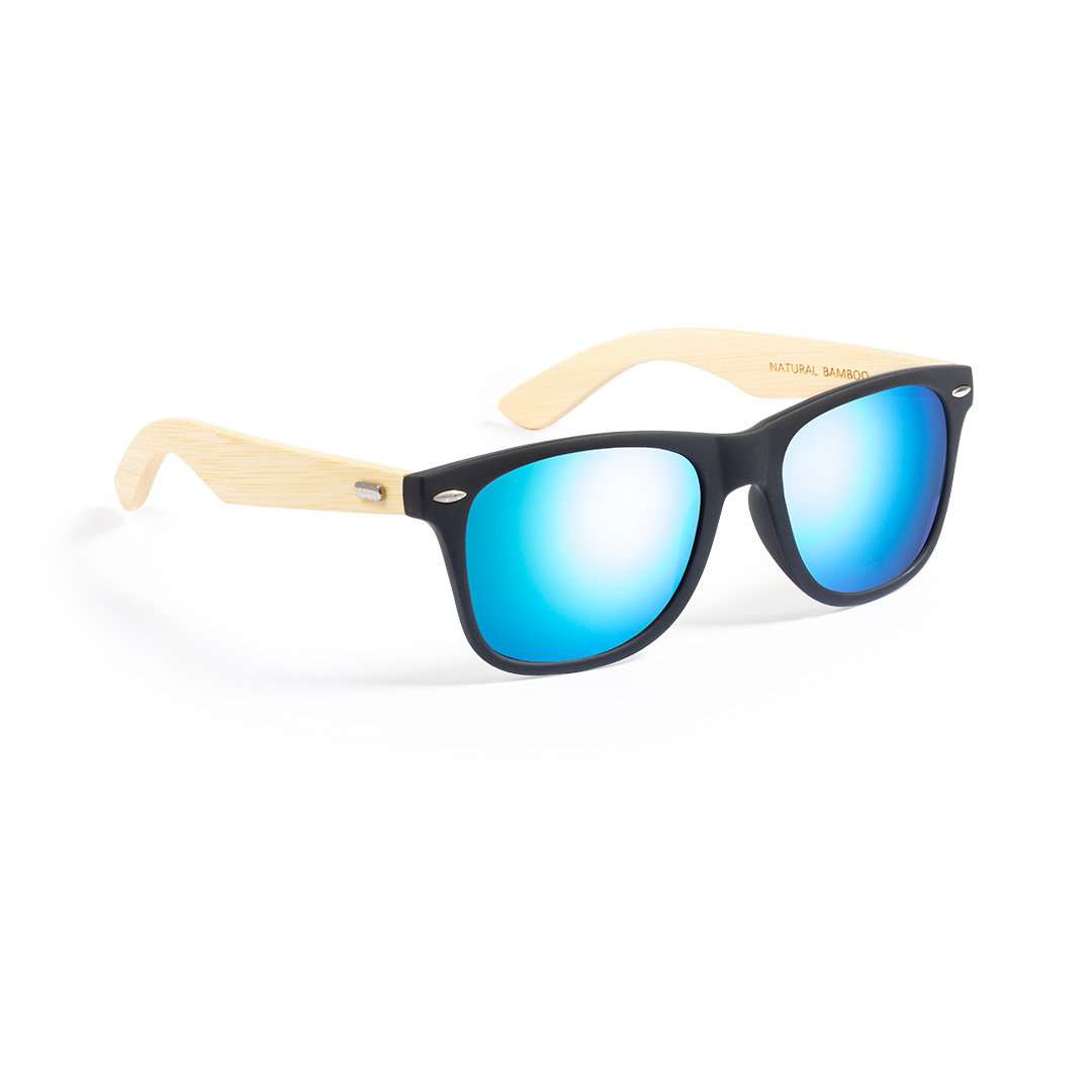 Gafas de sol Mitrox con protección UV400 y montura negra - Azul