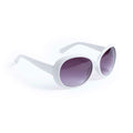 Gafas de sol Bella con protección UV400 y lentes negras - Blanco