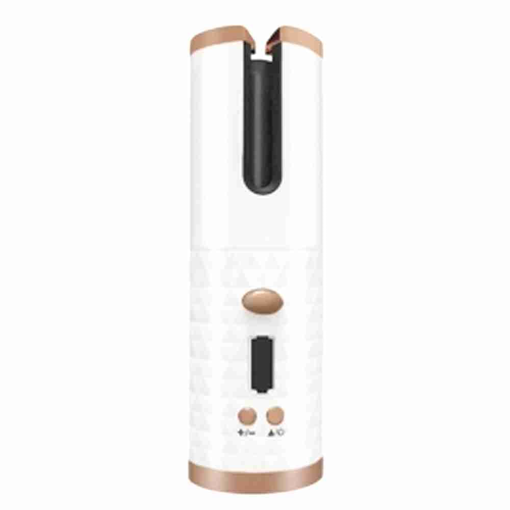Cepillo de Pelo Rizador Automatico Recargable por USB KLACK® Blanco QM600