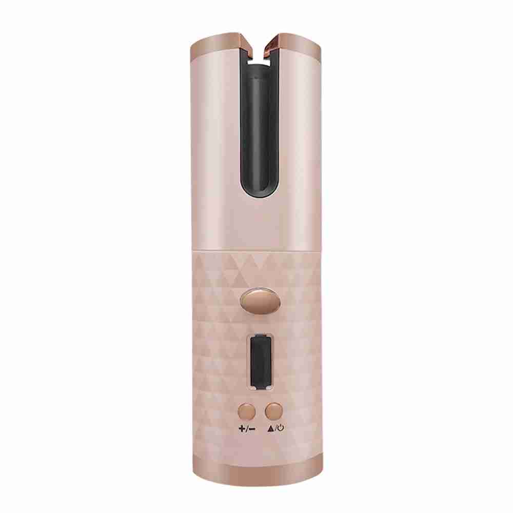 Cepillo de Pelo Rizador Automatico Recargable por USB KLACK® Rosa QM600