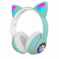 Auriculares  con Orejas de Gato Bluetooth Plegables con Micrófono Klack® - Turquesa
