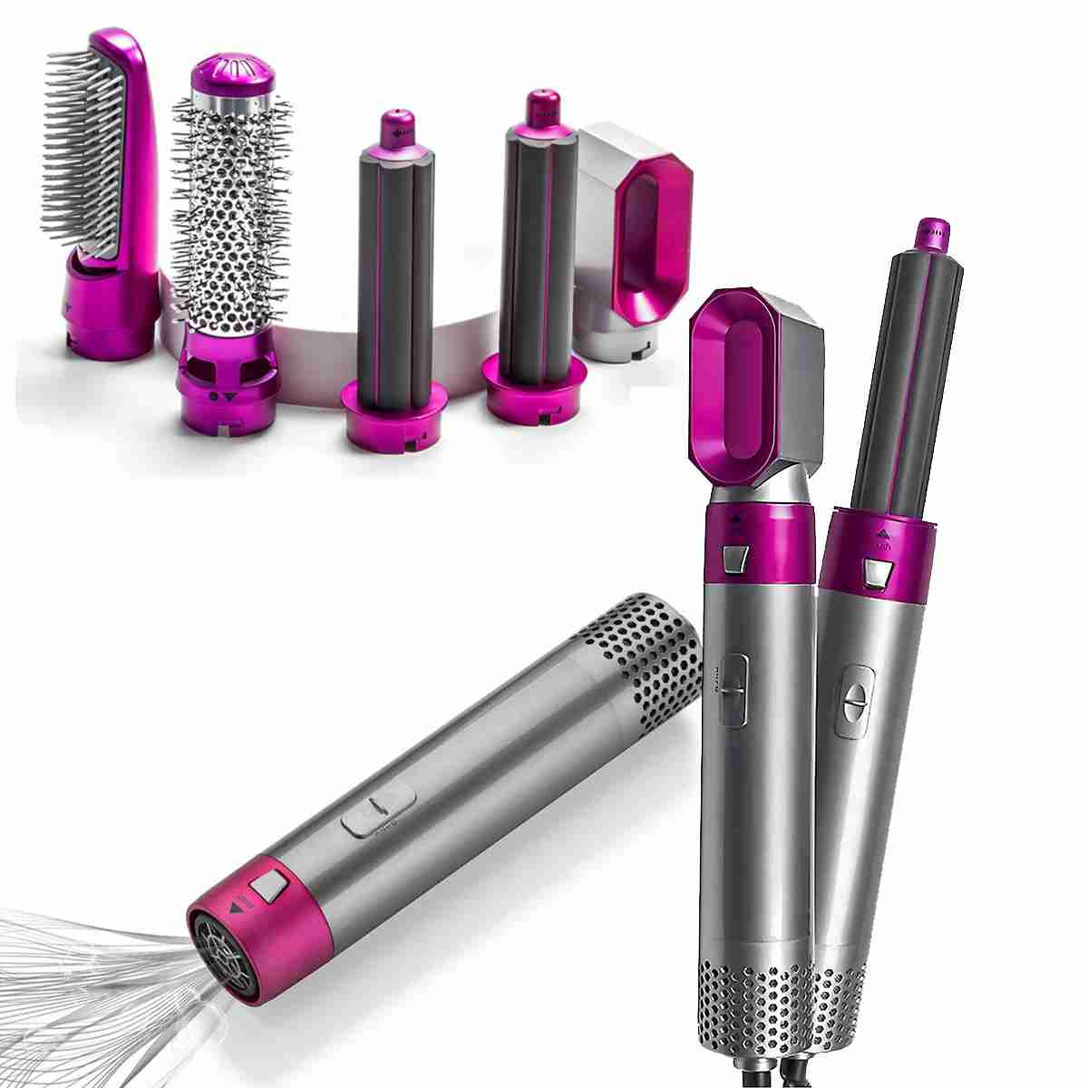 Secador de pelo Moldeador 5 en 1 KLACK® - Voluminizador Ondulacion Alisador