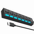 HUB Multipuerto USB 7 Puertos Adaptador Concentrador USB 2.0 KLACK