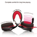 Auriculares Gaming 2000 Premium Stereo con Micrófono Compatible con PS4 PC Xbox One - Rojo