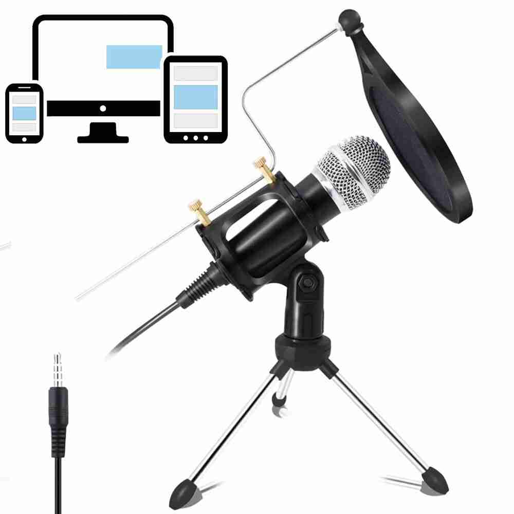Micrófono Condensador Portátil Para Teléfono Móvil Y Ordenador - Calidad de sonido superior