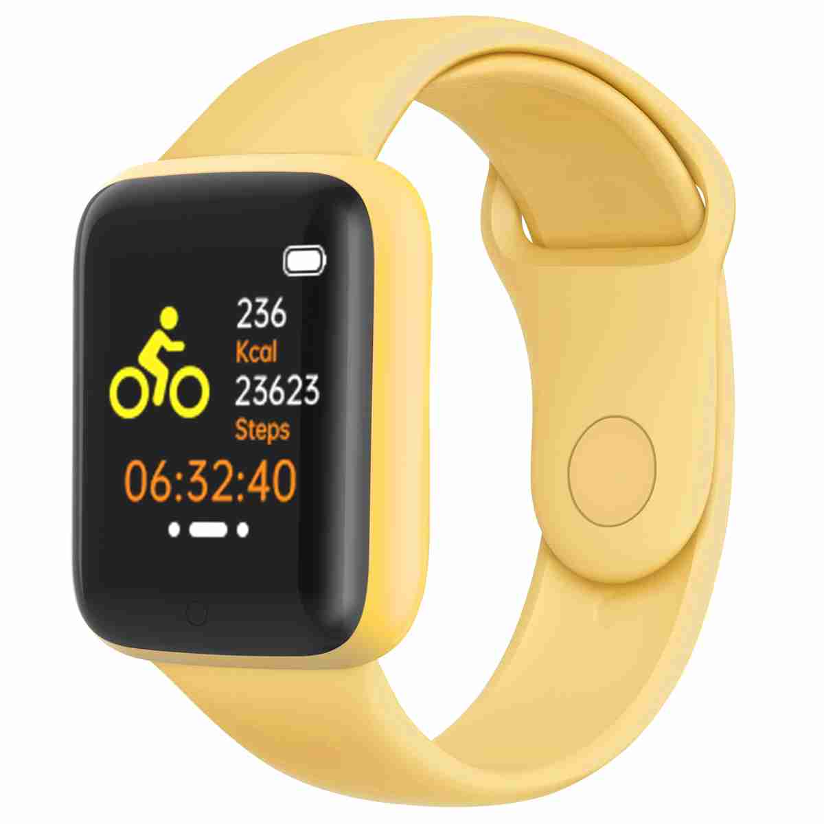 Smartwatch Reloj Inteligente Deportivo D20S Klack - Amarillo
