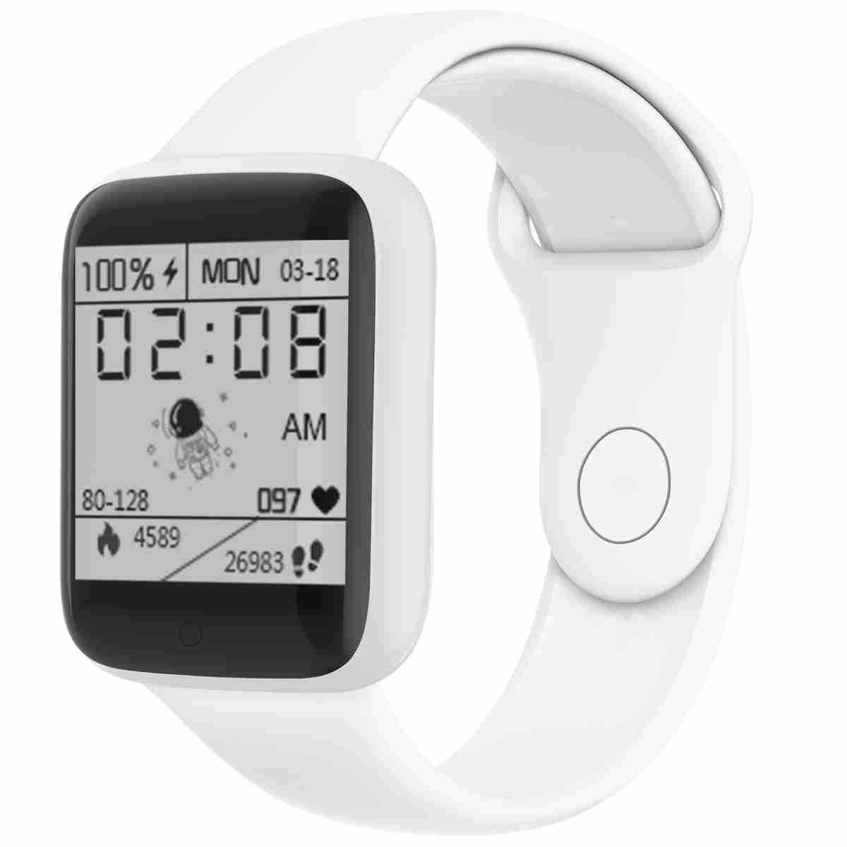 Reloj Inteligente Smartwatch Deportivo Frecuencia Cardiaca Blanco