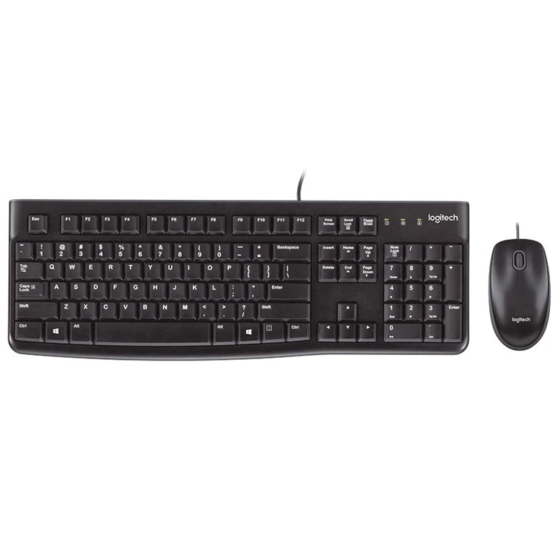 Teclado de Membrana Logitech Desktop MK120 - 1000 DPI